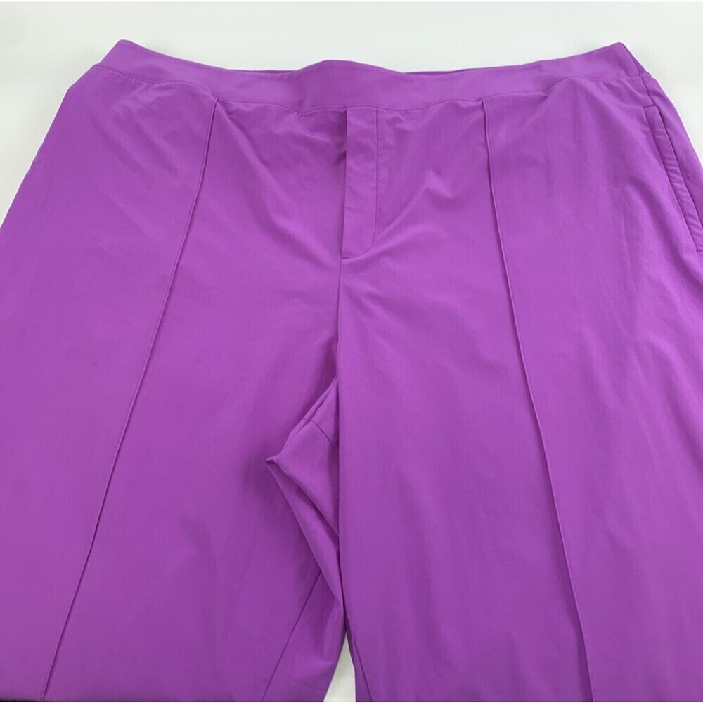 Athleta Brooklyn Heights Vienna Slim Pant Purple Pull On 882642 Womens Plus 26 - Picture 6 of 15
